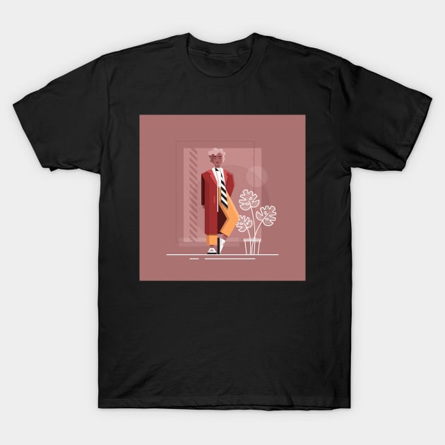 Maya - Street Style Woman T-Shirt by lanaxxart